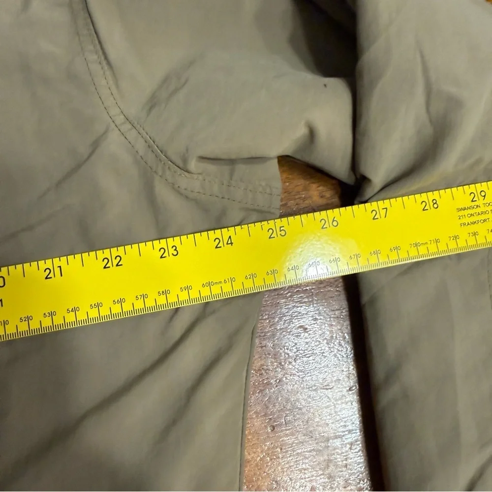 Men's J. Crew Barn coat field Jacket tan with Black Collar fleece lined size Med